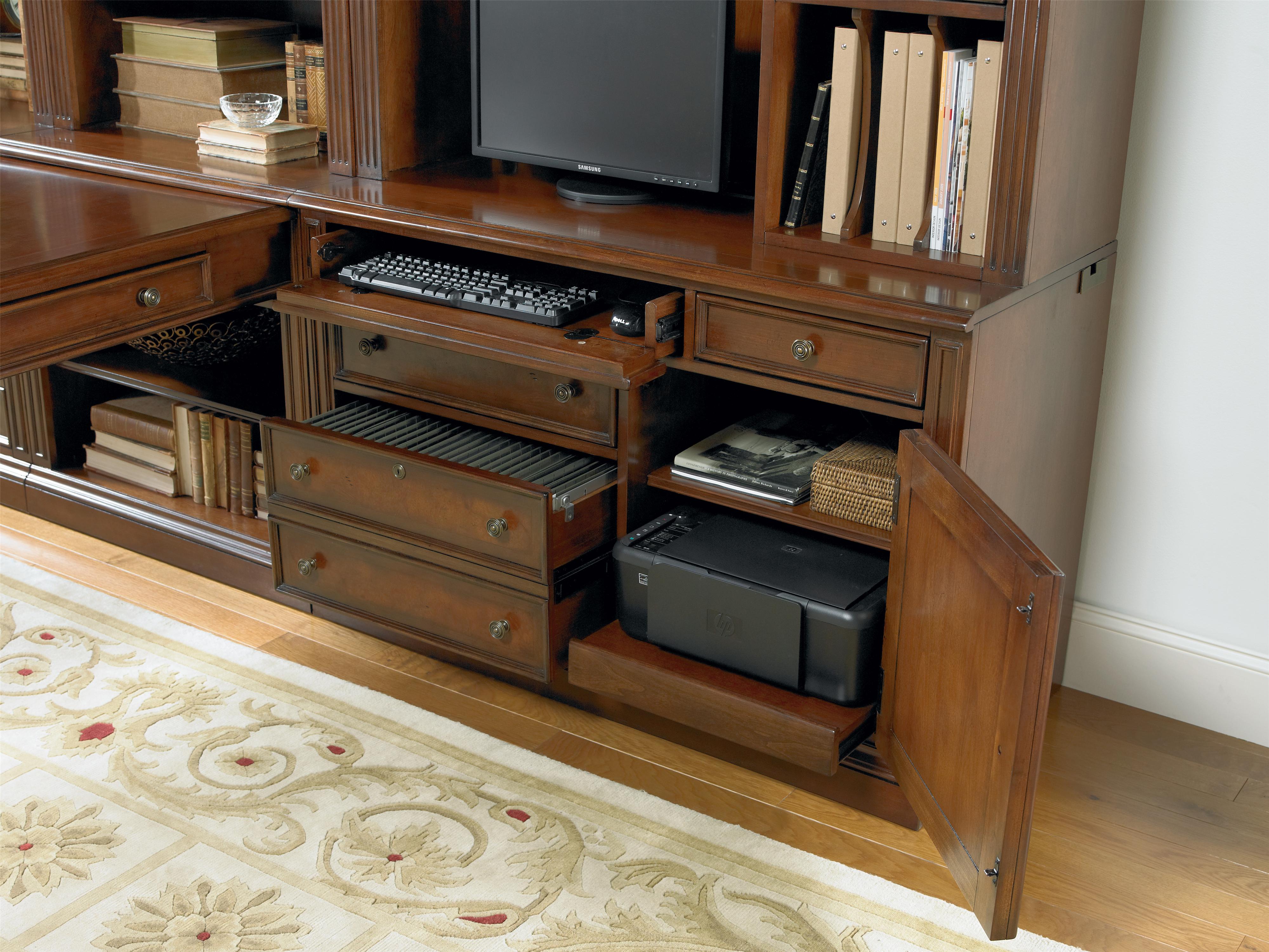Hamilton Home European Renaissance II Office Wall Unit with Peninsula